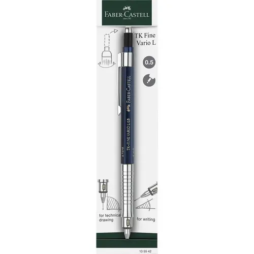 Faber-Castell TK-Fine Vario L Lacivert Versatil, 0,5 mm | Yaz ve Çiz