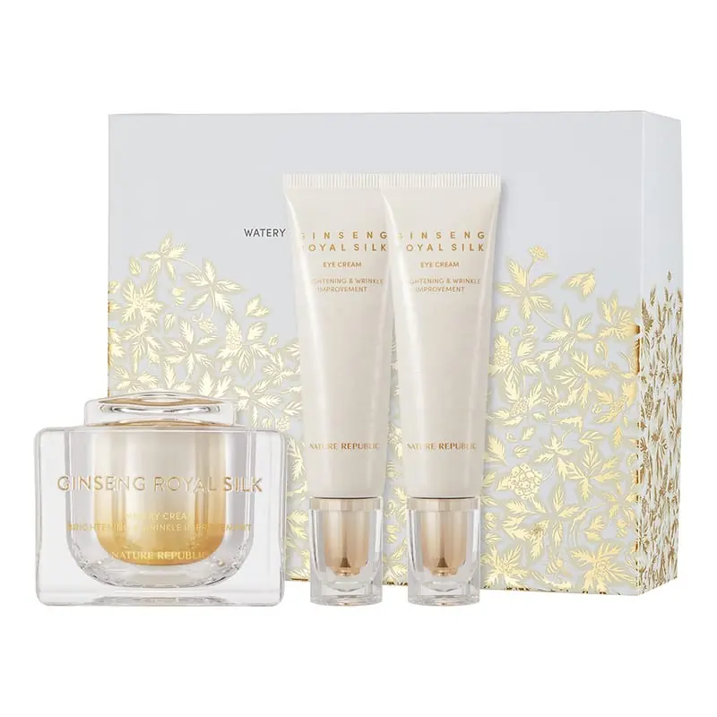 Nature Republic Ginseng Royal Silk Krem ve Göz Kremi Seti | Yaz ve Çiz