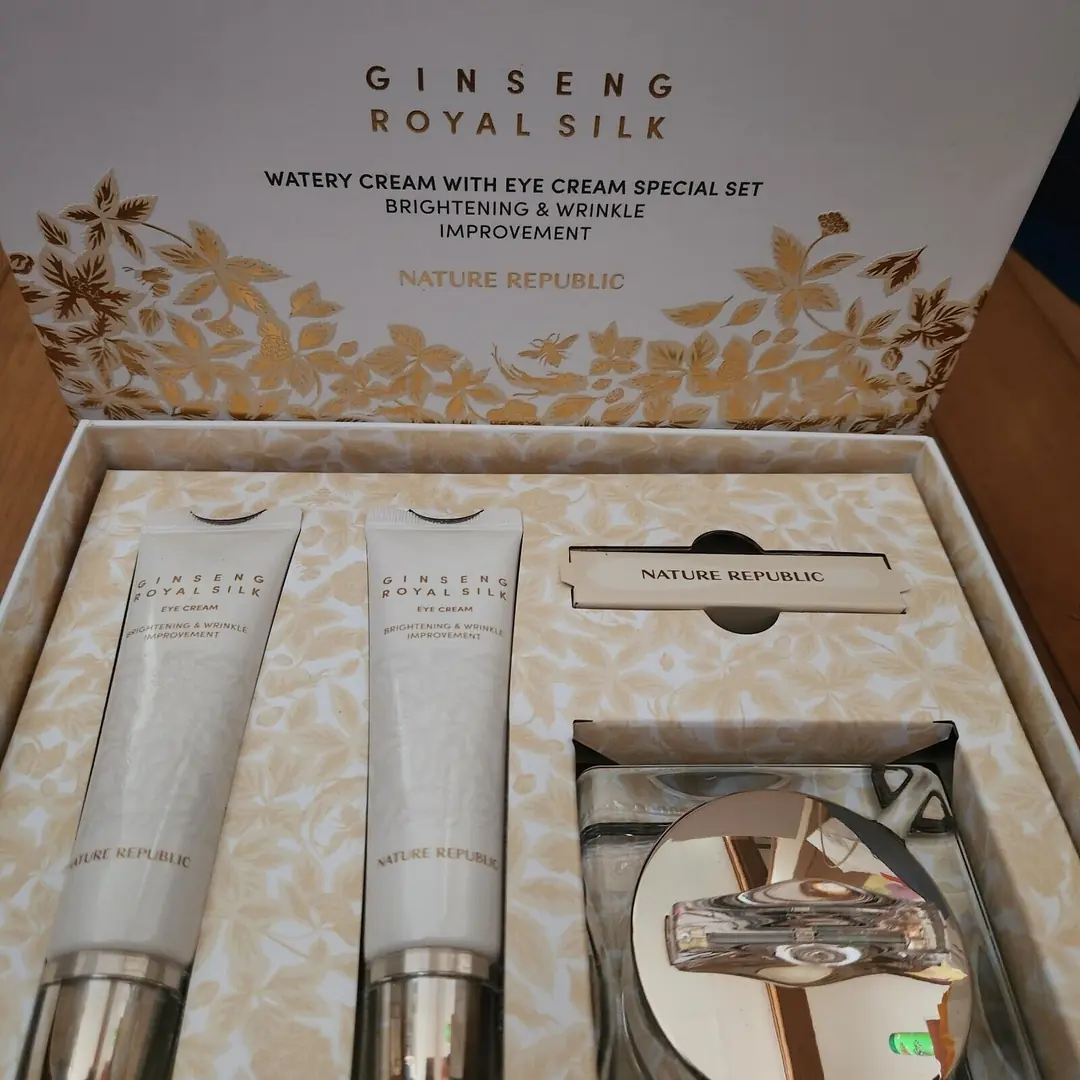 Nature Republic Ginseng Royal Silk Krem ve Göz Kremi Seti | Yaz ve Çiz