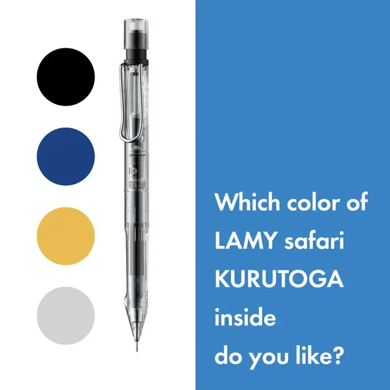 LAMY Safari KURUTOGA INSIDE 0.5 mm Versatil Kalem LK18 - Siyah