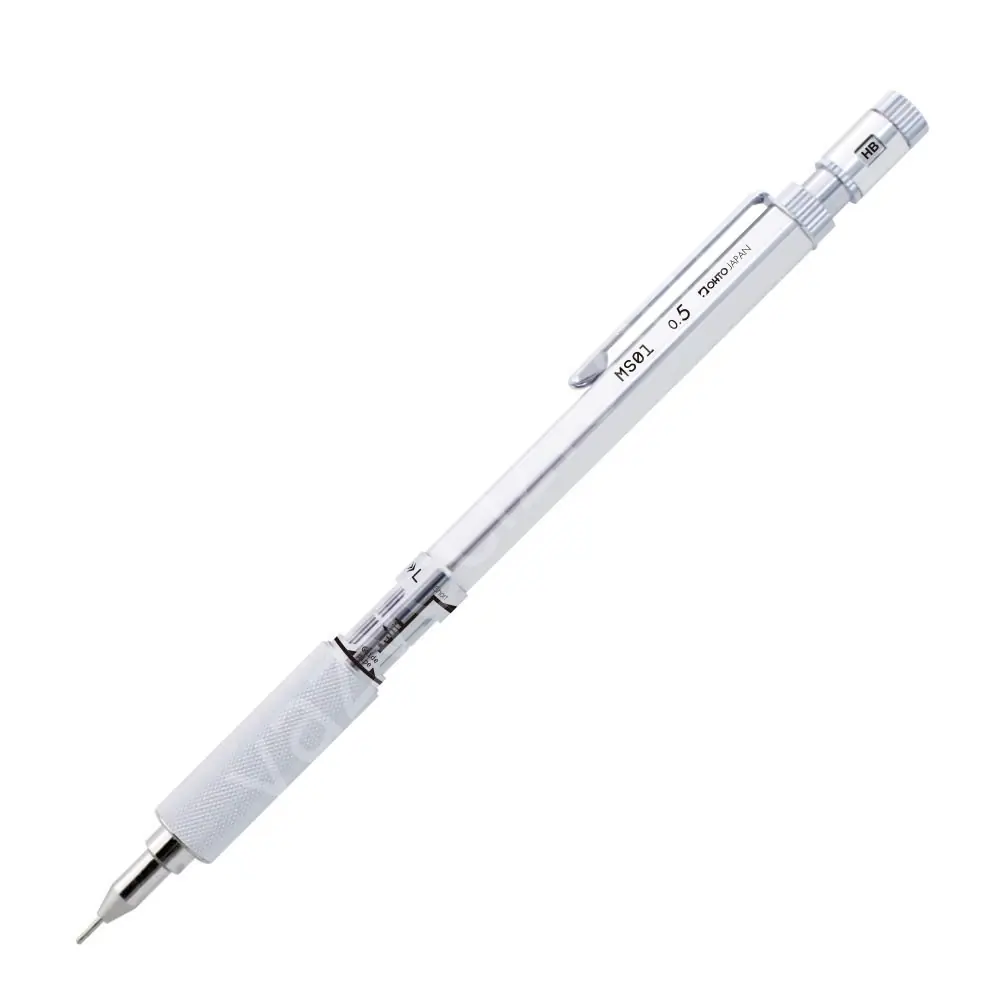 KAMPANYALI Ohto Mechanical pencil 05mm Versatil Kalem Silver MS01